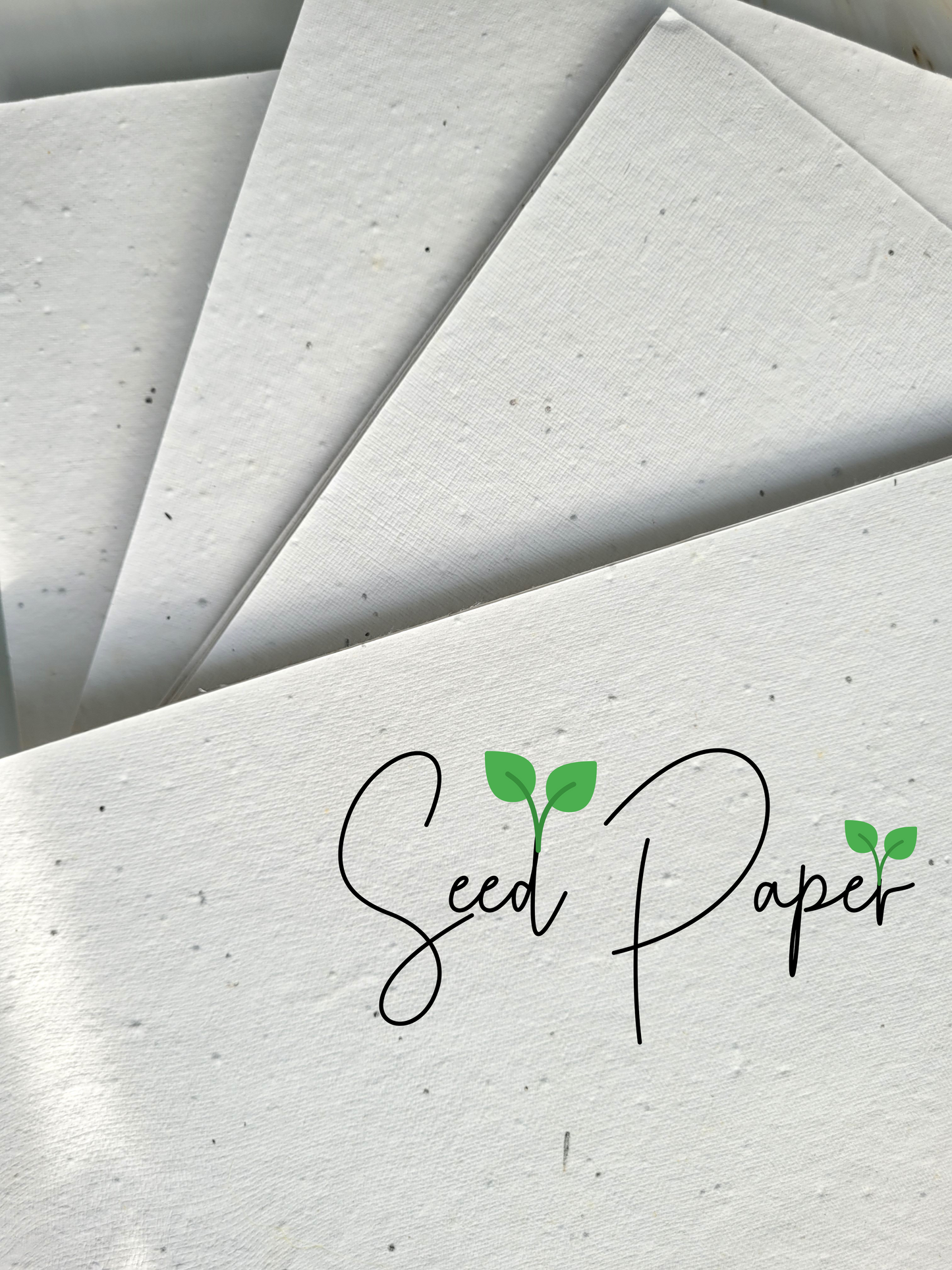 Printable A4 Seed Paper Printer Safe - White Printable Seeded Paper Sheets - 200 GSM Premium Handmade wildflower Seed Paper